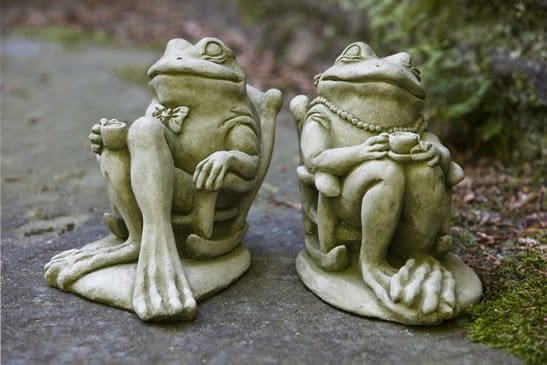 Campania Coffee Statue, Frog Sipping Coffee - Image 2